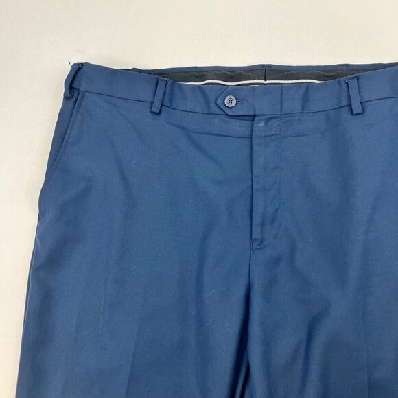Jos. A. Bank Traveler Tailored Fit Pants Flat Front Navy Men’s Size 40x32 - Picture 4 of 9